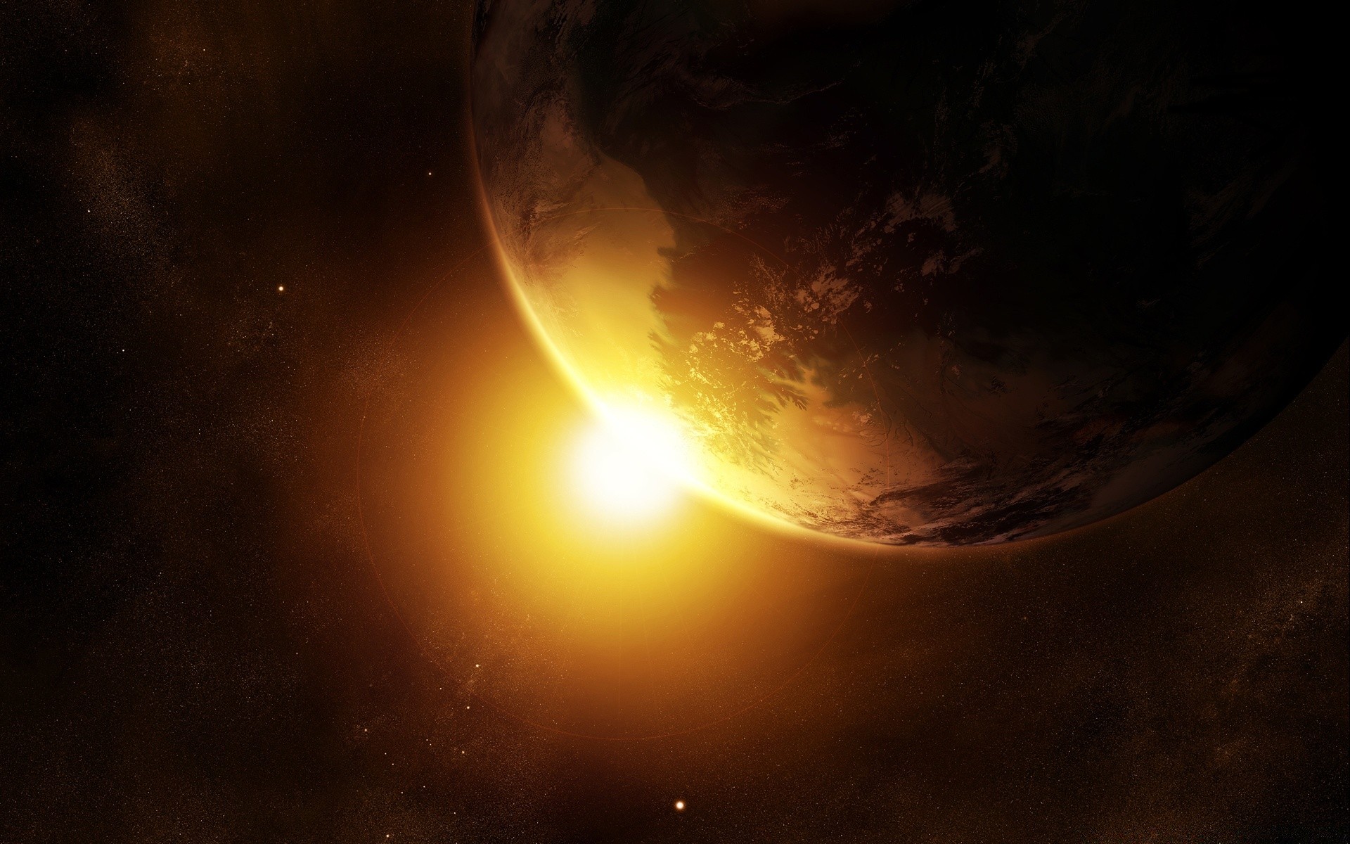 space astronomy moon sun dark ball-shaped eclipse light solar system planet fantasy atmosphere sky sunset