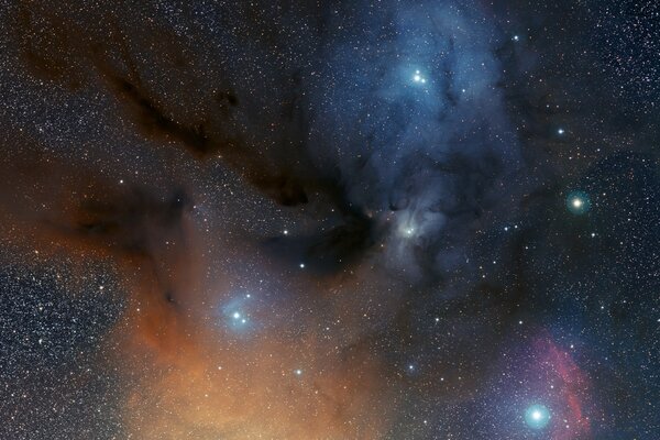 A star nebula in space