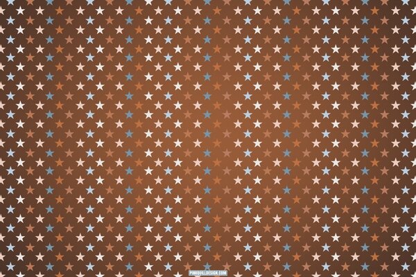 Brown wallpaper with small multicolored stars