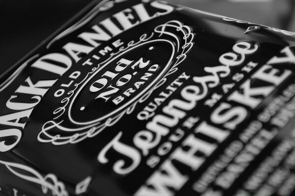 Vintage text on the bottle, good alcohol