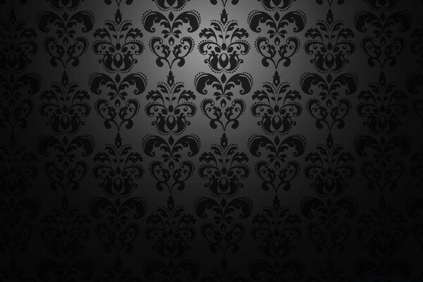 Retro baroque wallpaper for the hall