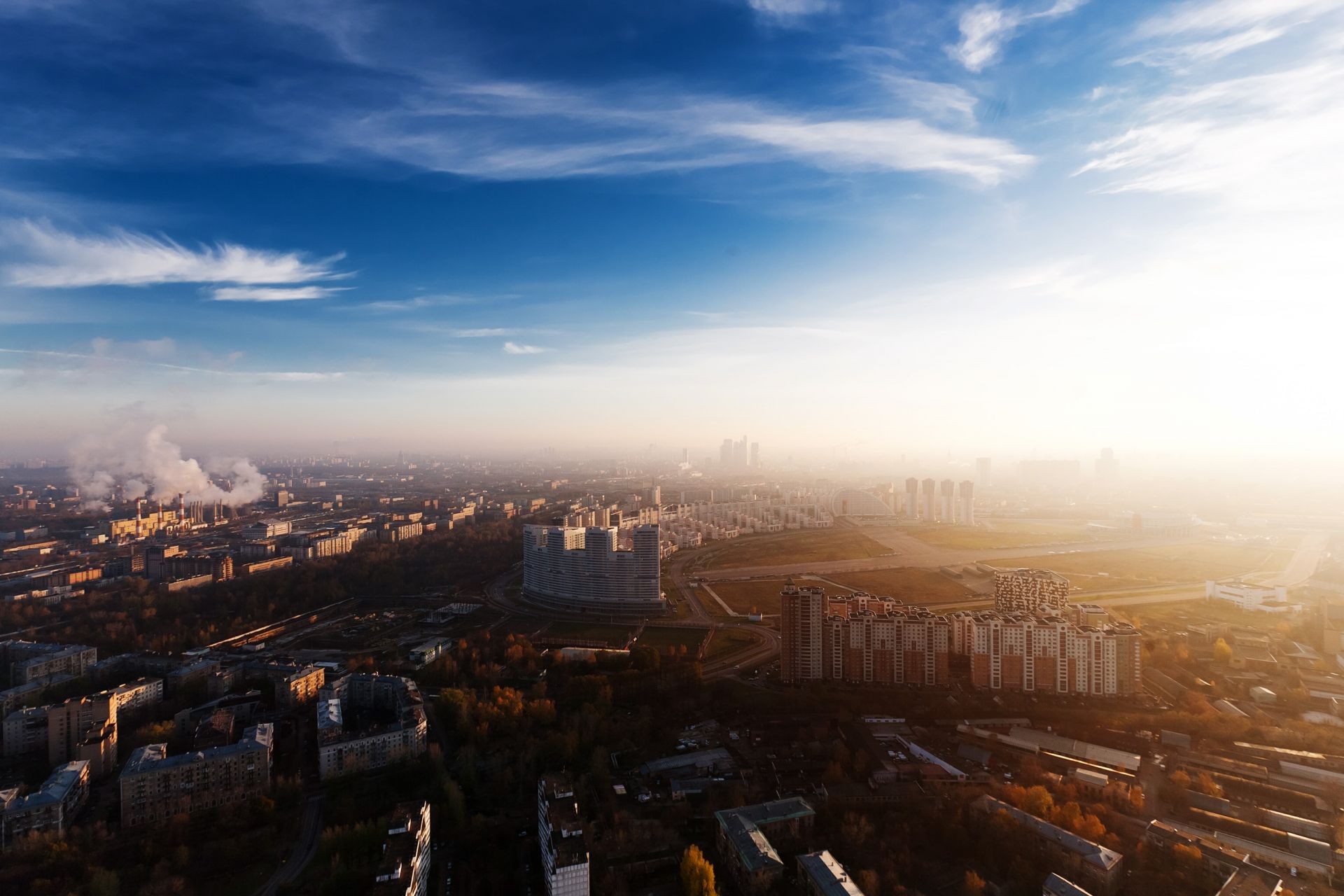 city sunset travel dawn landscape skyline architecture cityscape sky dusk evening fog outdoors water