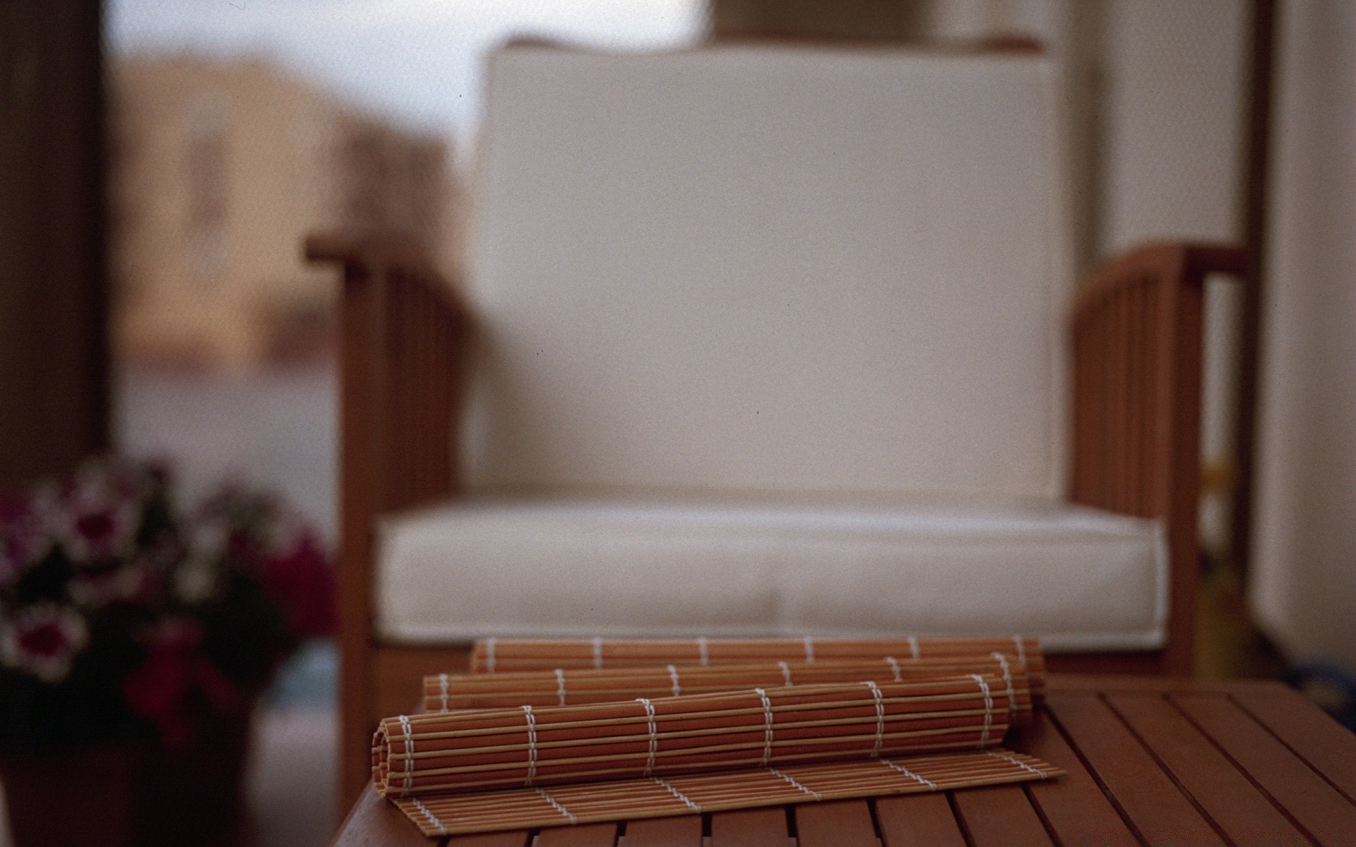 vintage furniture indoors room wood seat table blur window chair family interior design still life relaxation