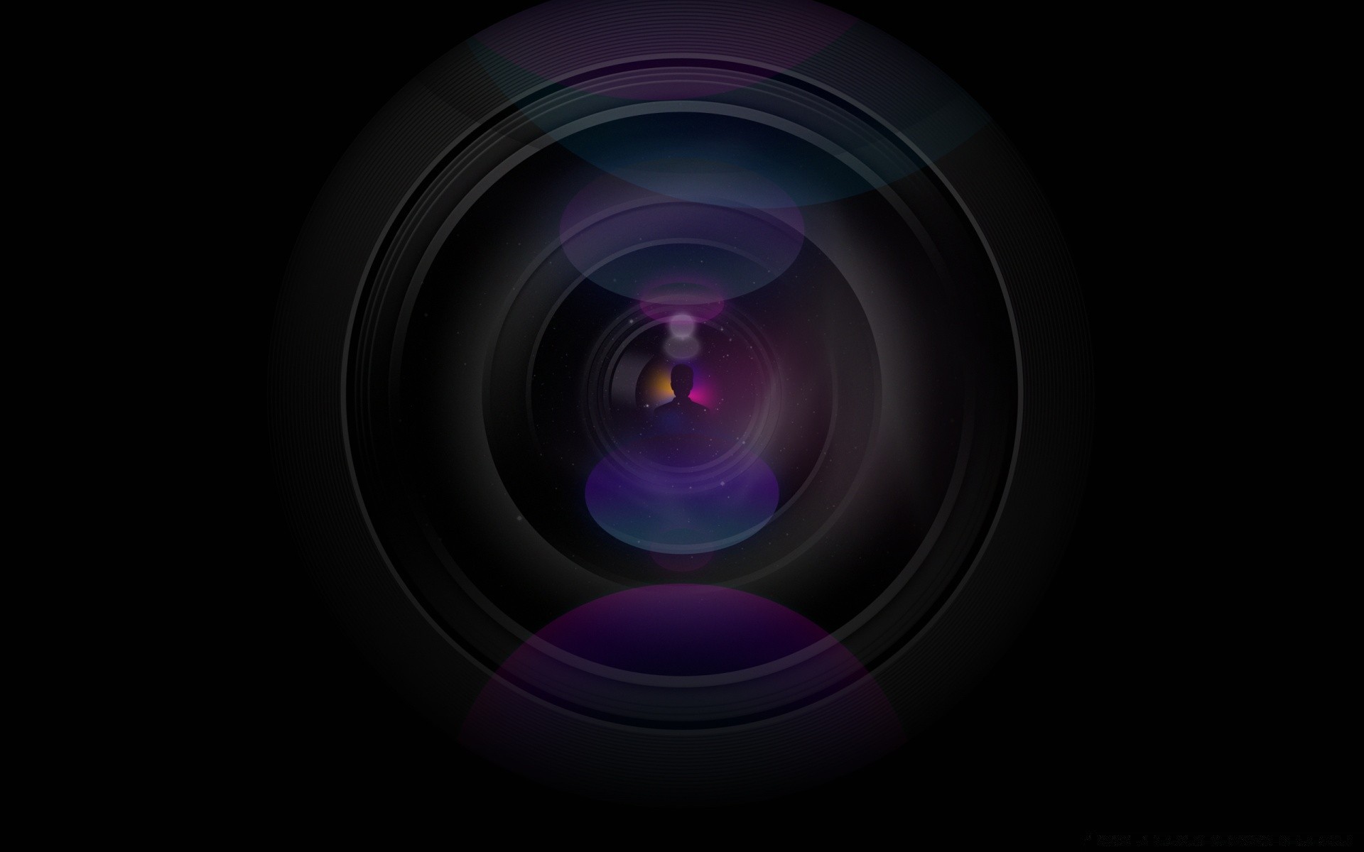 black lens abstract design graphic zoom light desktop image illustration wallpaper art round element color background technology optics vision aperture