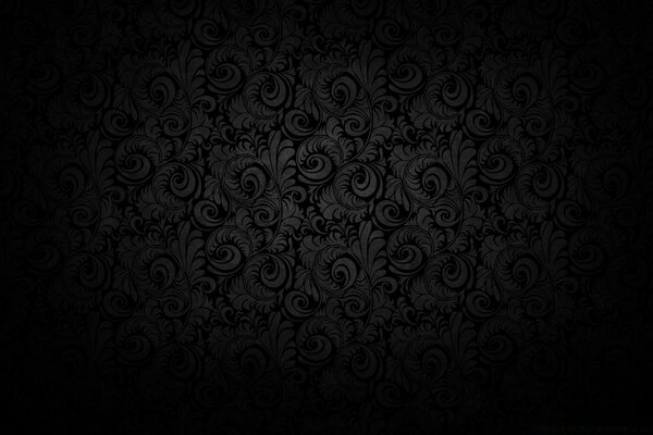 Vintage black wallpaper on the wall