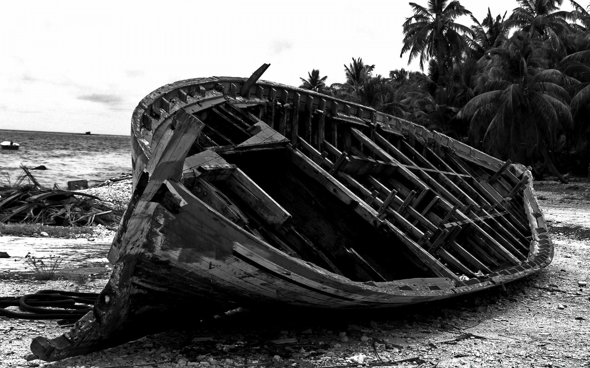 black vehicle transportation system watercraft boat shipwreck sea beach water seashore wreckage ship ocean abandoned
