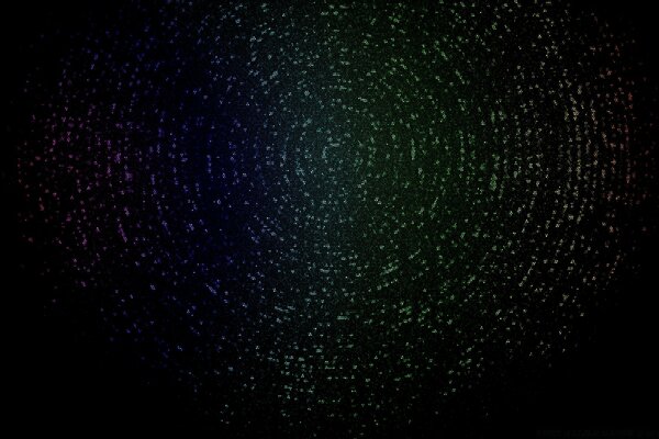 The endless distance of space in a spiral of stars