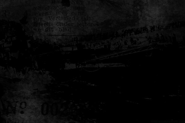 Art on a dark background black inscriptions