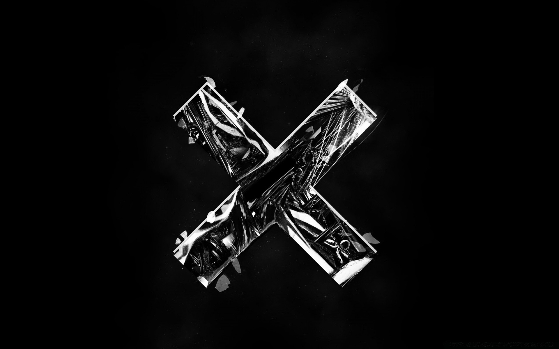 black monochrome conceptual alphabet typography art abstract