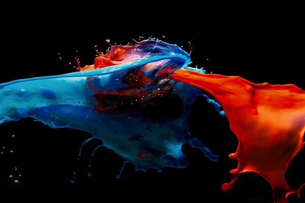 Passionate meeting of water and fire