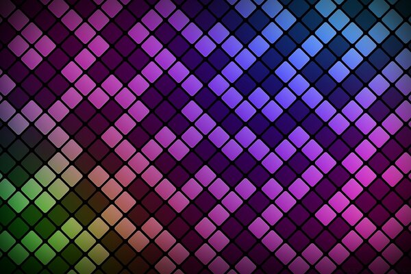 Bright wallpaper with geometric pattern