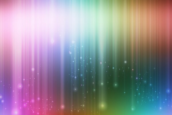 Multicolored rain of stars blurred by paint