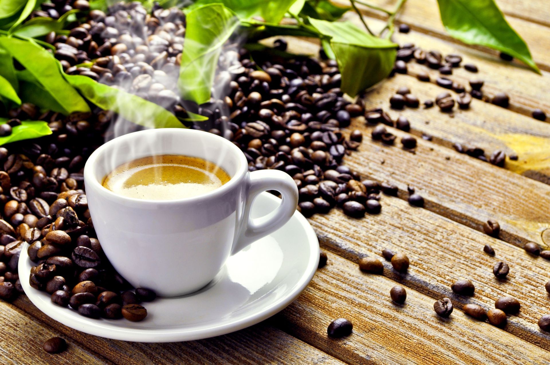 coffee bean drink food perfume hot cup wood aromatic caffeine espresso dark wooden dawn breakfast desktop close-up crop