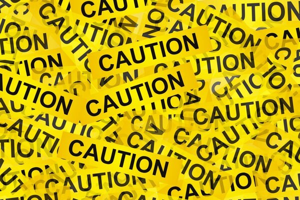 Text Caution all over the screen