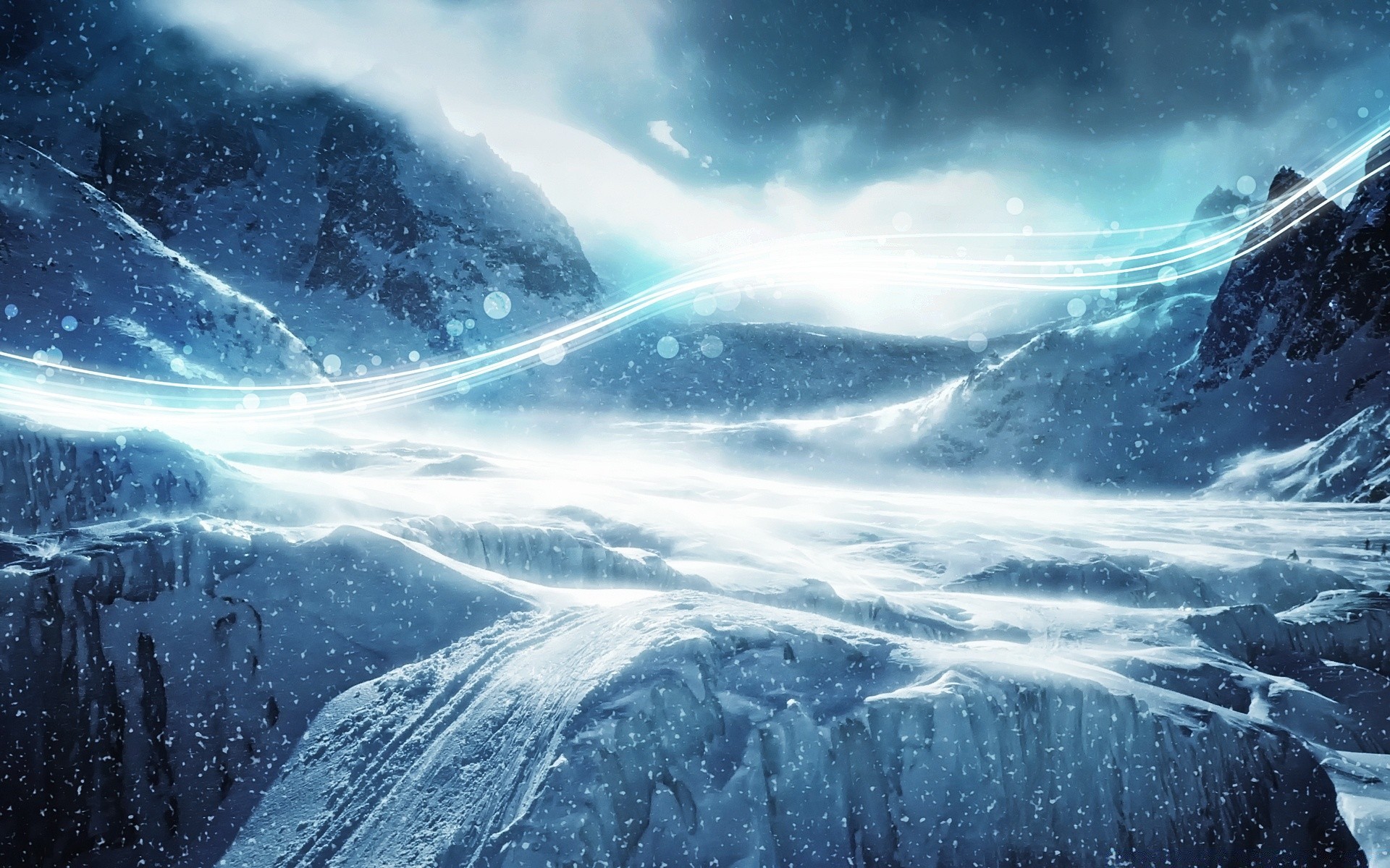 creative snow winter travel landscape ice nature water cold mountain outdoors