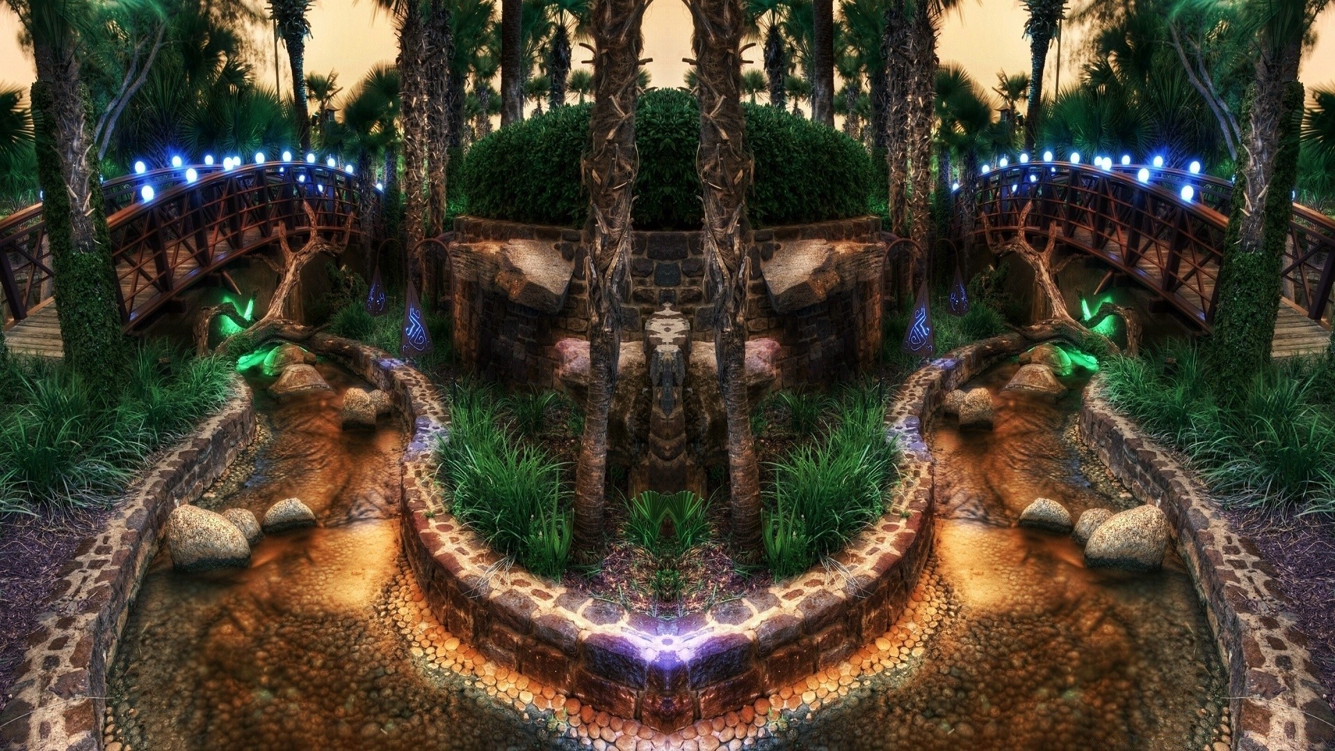 creative tree wood travel nature water park art
