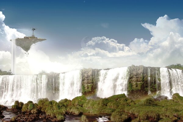Waterfall journey water nature