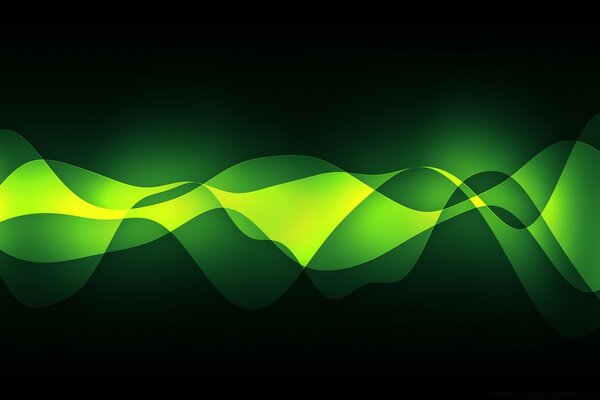 Graphic design in green tones