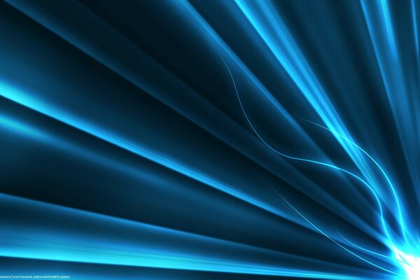 Bright blue stripes on a black background