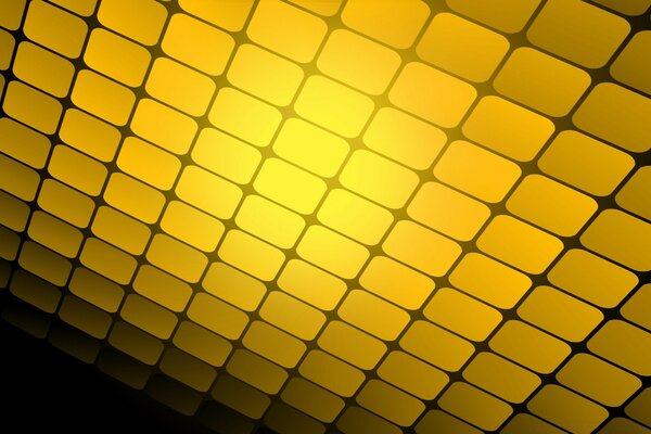 Yellow squares collected in a grid