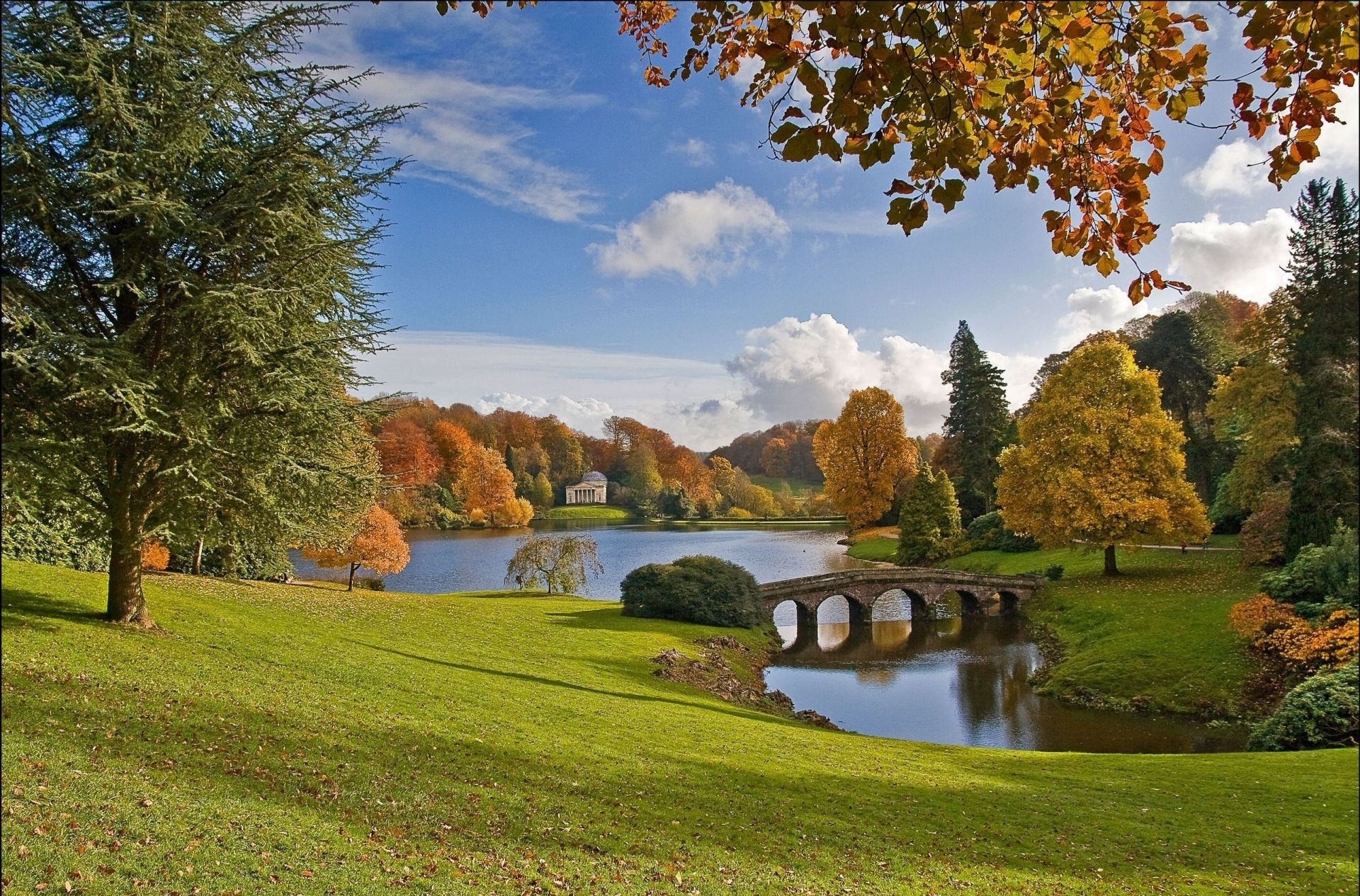 rivers ponds and streams tree fall outdoors nature landscape leaf lake grass park scenic wood fair weather summer pool idyllic season countryside sky placid