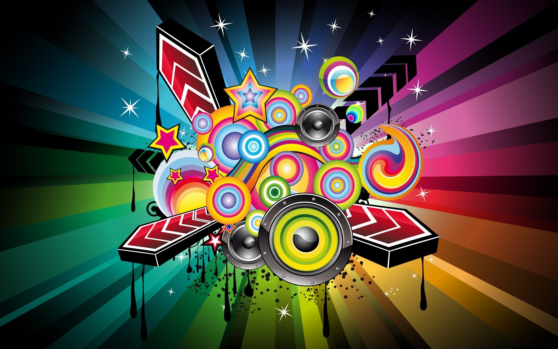 vector art abstract illustration design disco desktop graphic bright wallpaper light music club background sound art pattern