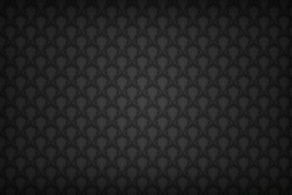 Black wallpaper with graphic pattern