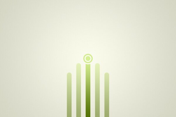 Green lines on a light background