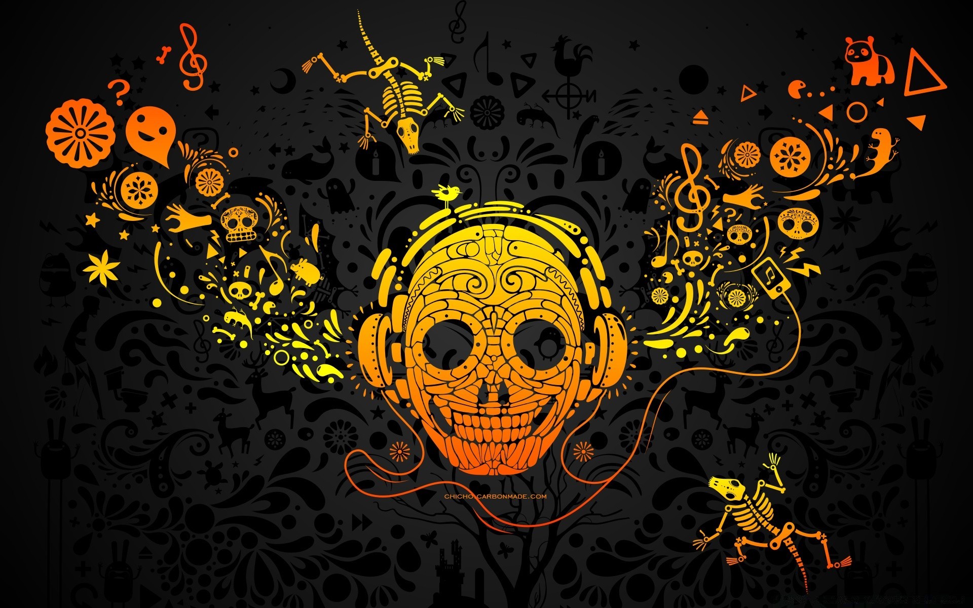 vector art halloween illustration design abstract skull vector scary element vicious art skittish pattern horror wallpaper desktop decoration retro gear silhouette
