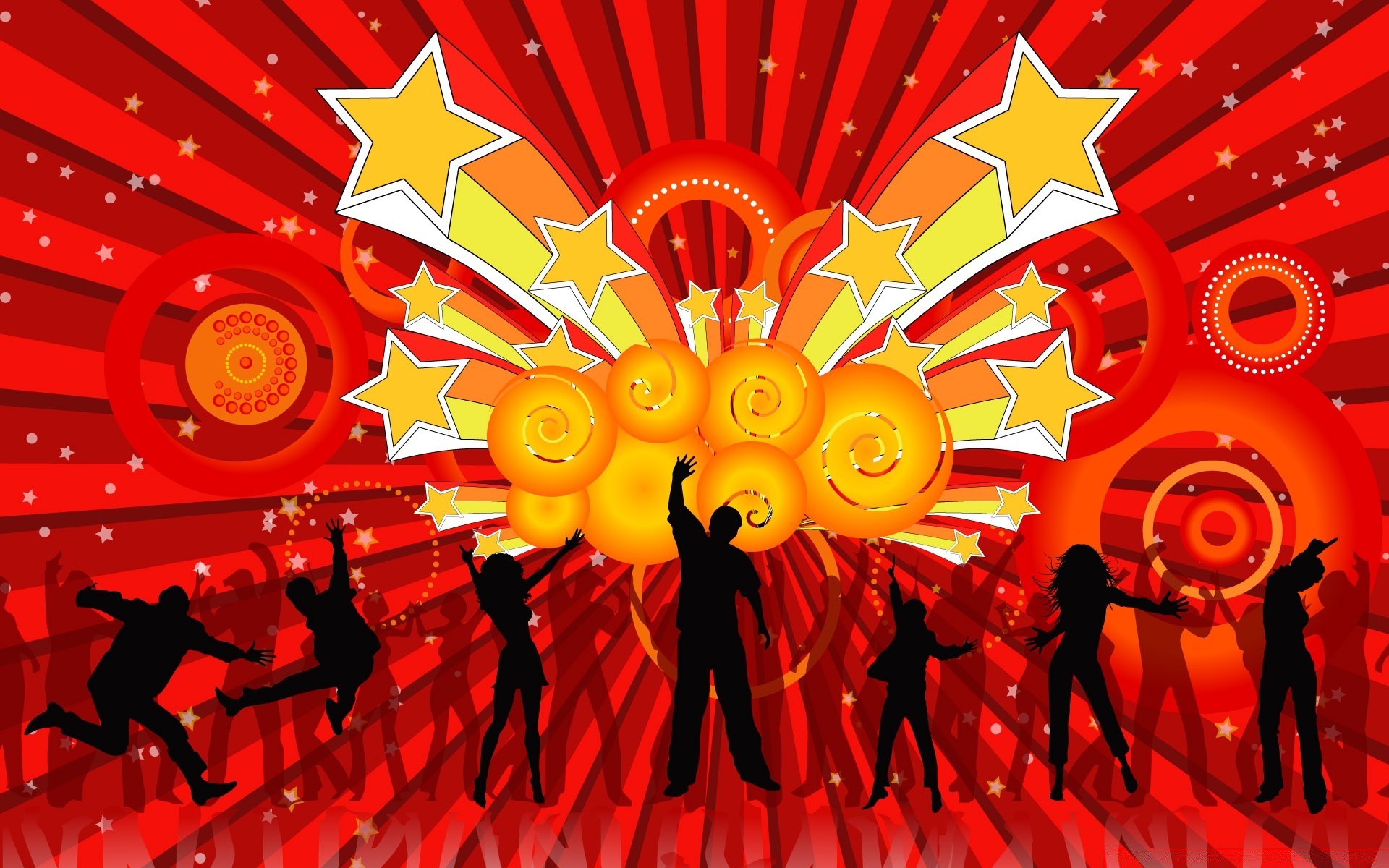 vector art illustration desktop disco graphic celebration design abstract party symbol festival art
