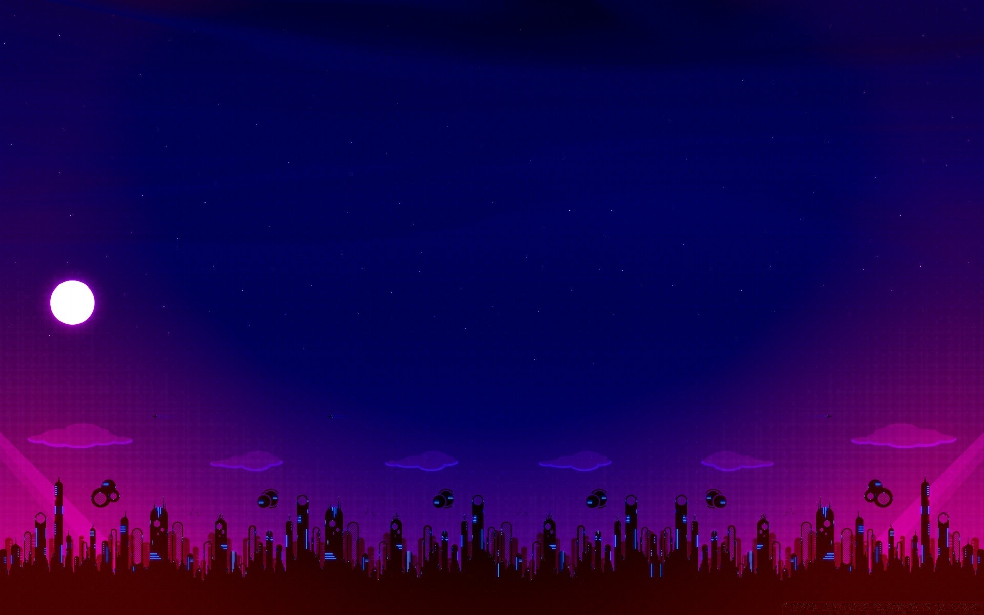 vector art light dark silhouette sky illuminated bright evening
