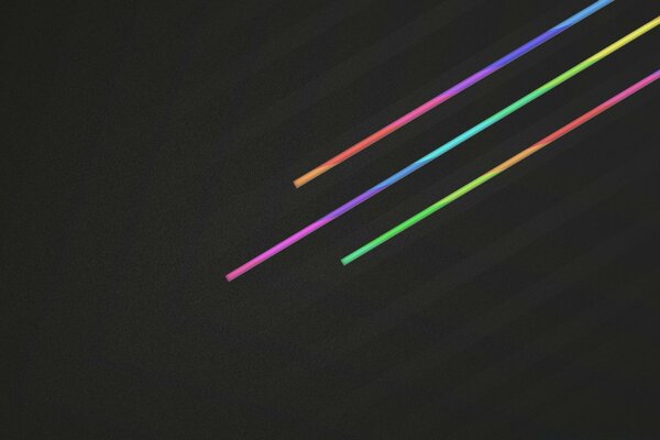 Vector graphics with drawn rays