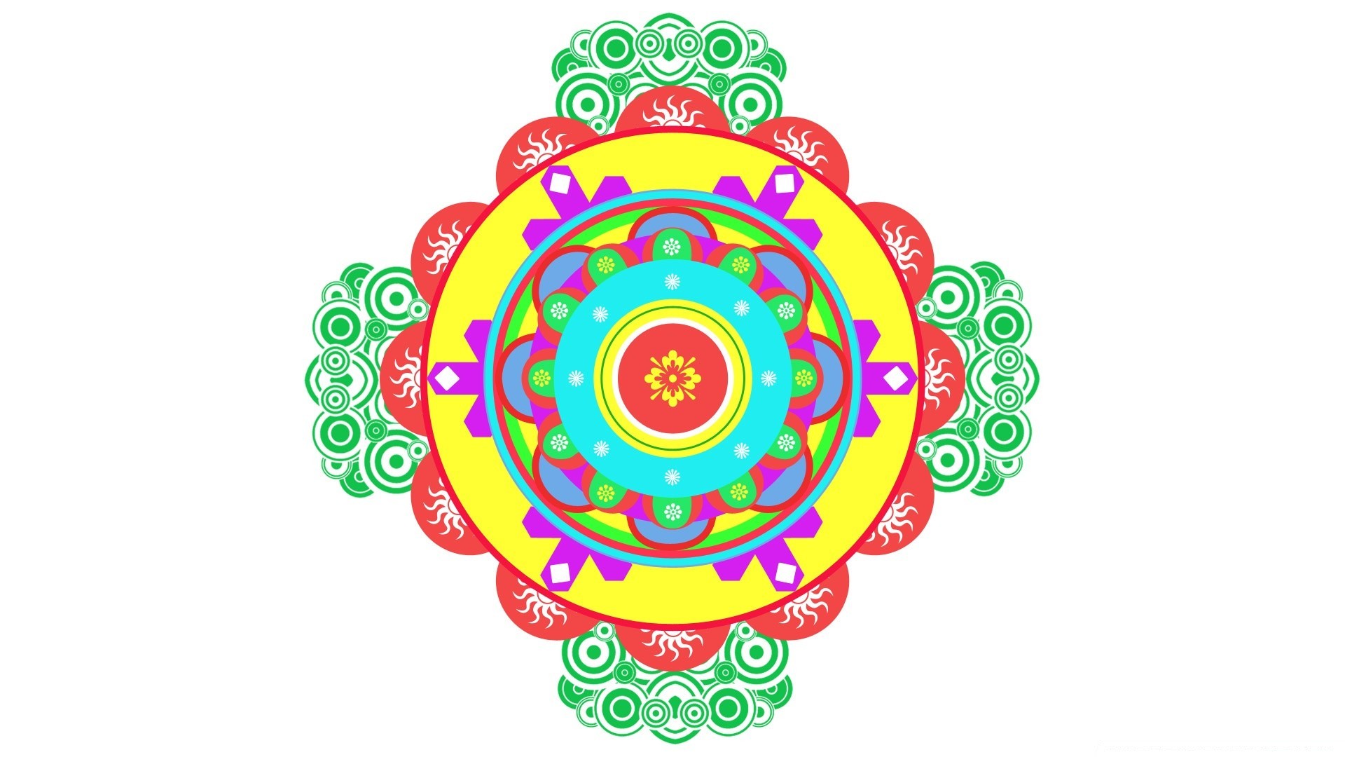 vector art design round decoration illustration vector abstract retro