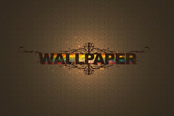 Graphic inscription on an illustrated background