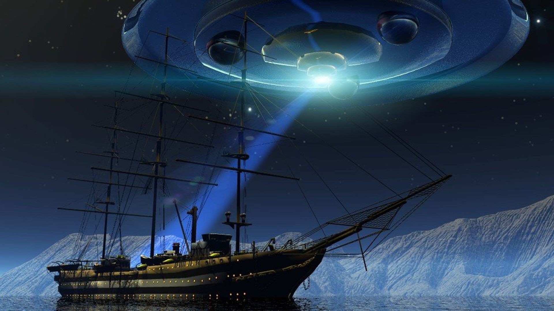 ufo water watercraft travel ship sea ocean sky transportation system reflection moon vehicle boat evening sailboat harbor