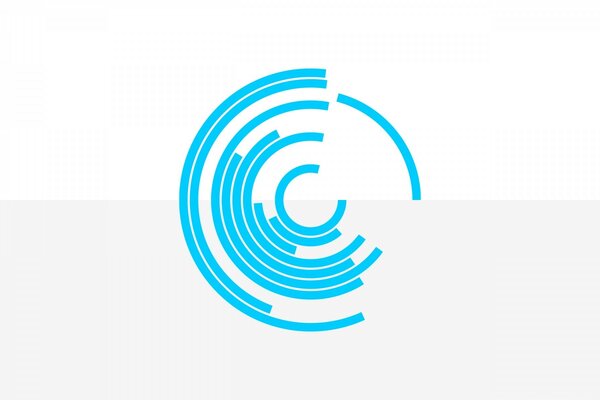 Blue vector on a white background