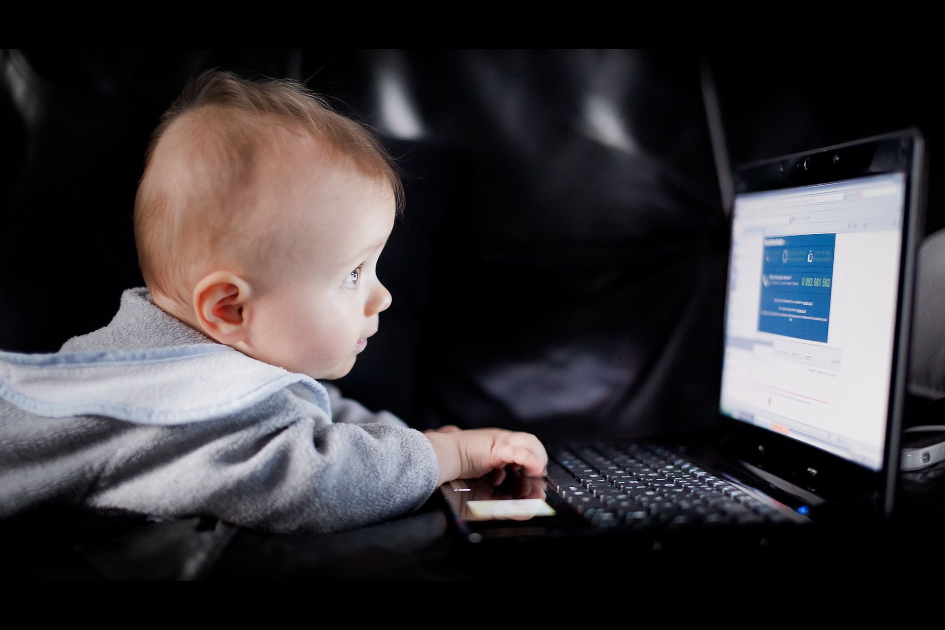 babies child computer one indoors technology internet baby portrait