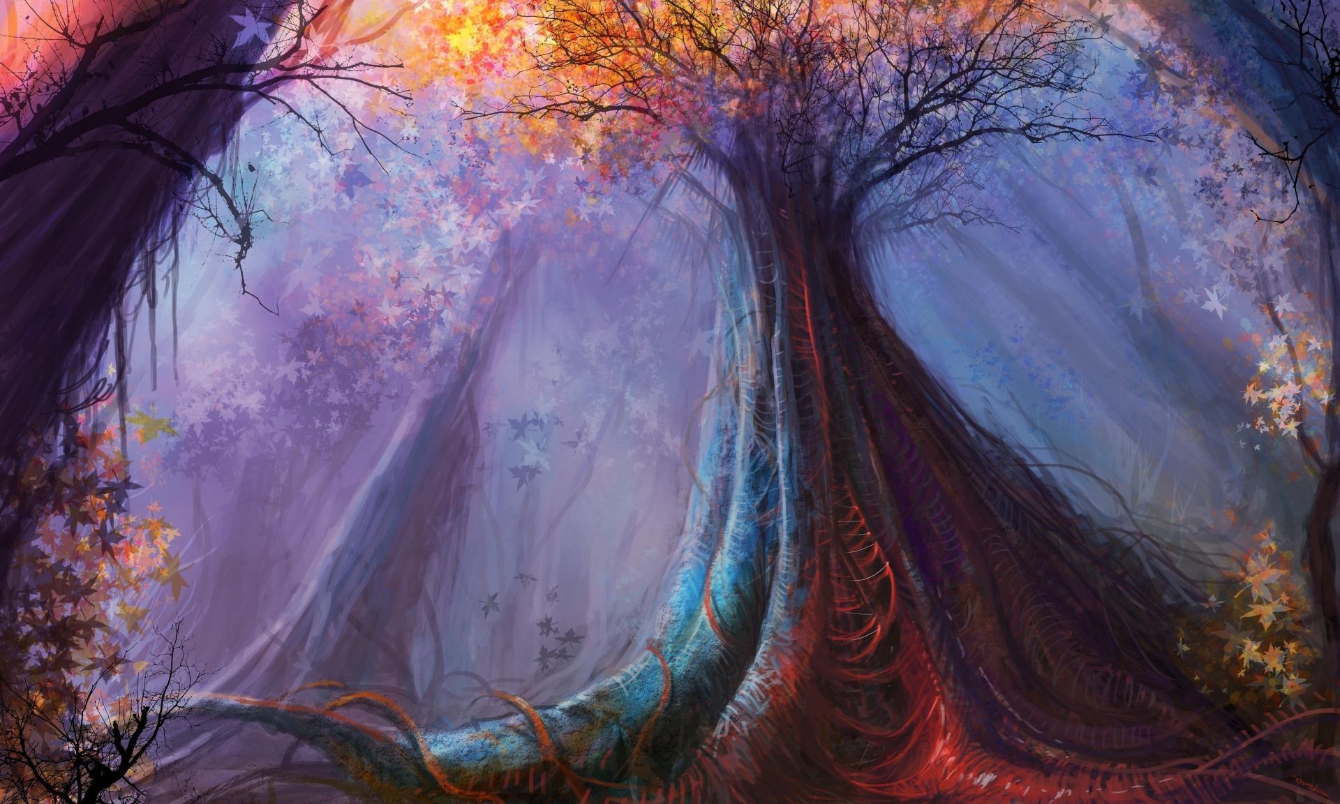 fantasy art painting abstract color illustration design artistic bright
