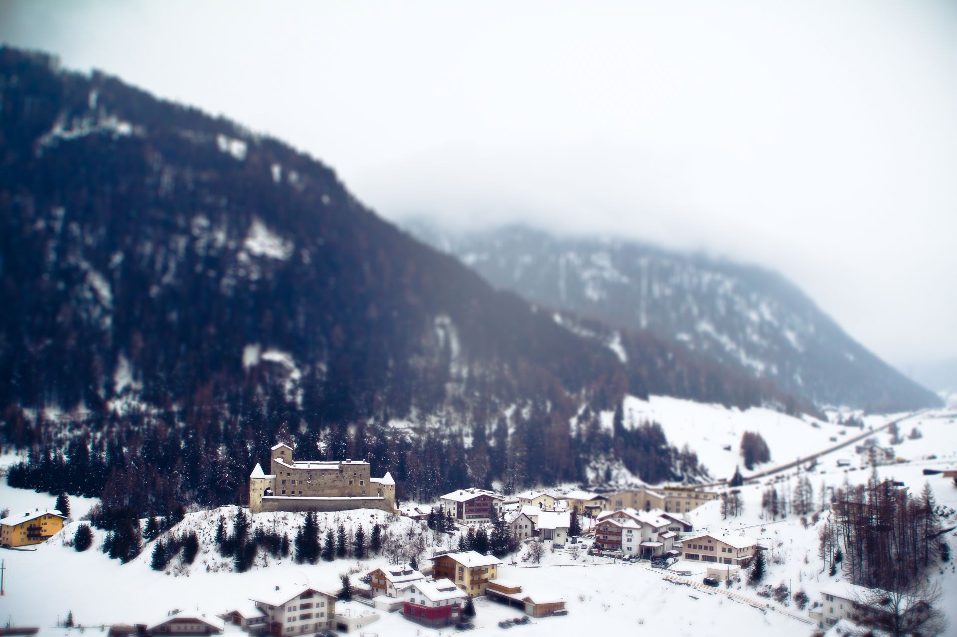 city snow winter mountain resort house travel cold hill landscape scenic tree ski resort outdoors frozen