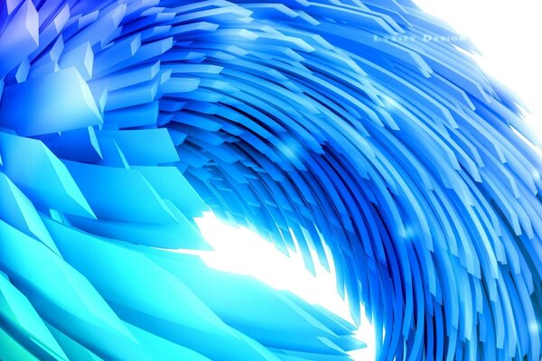Blue futuristic wallpaper abstraction
