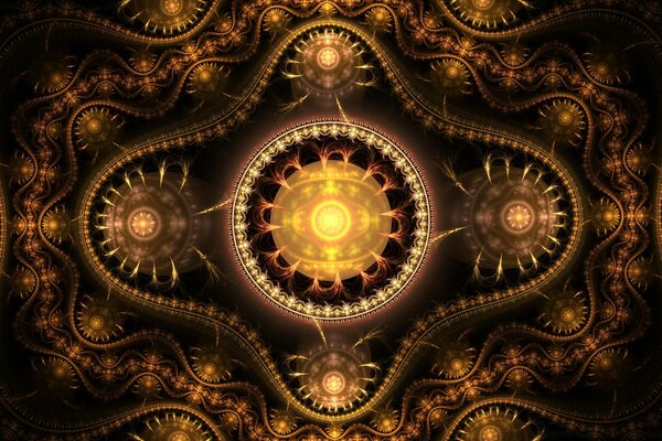 The clock mechanism is in motion