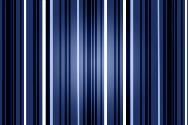Wallpaper in white-blue-black stripes for a stylish design