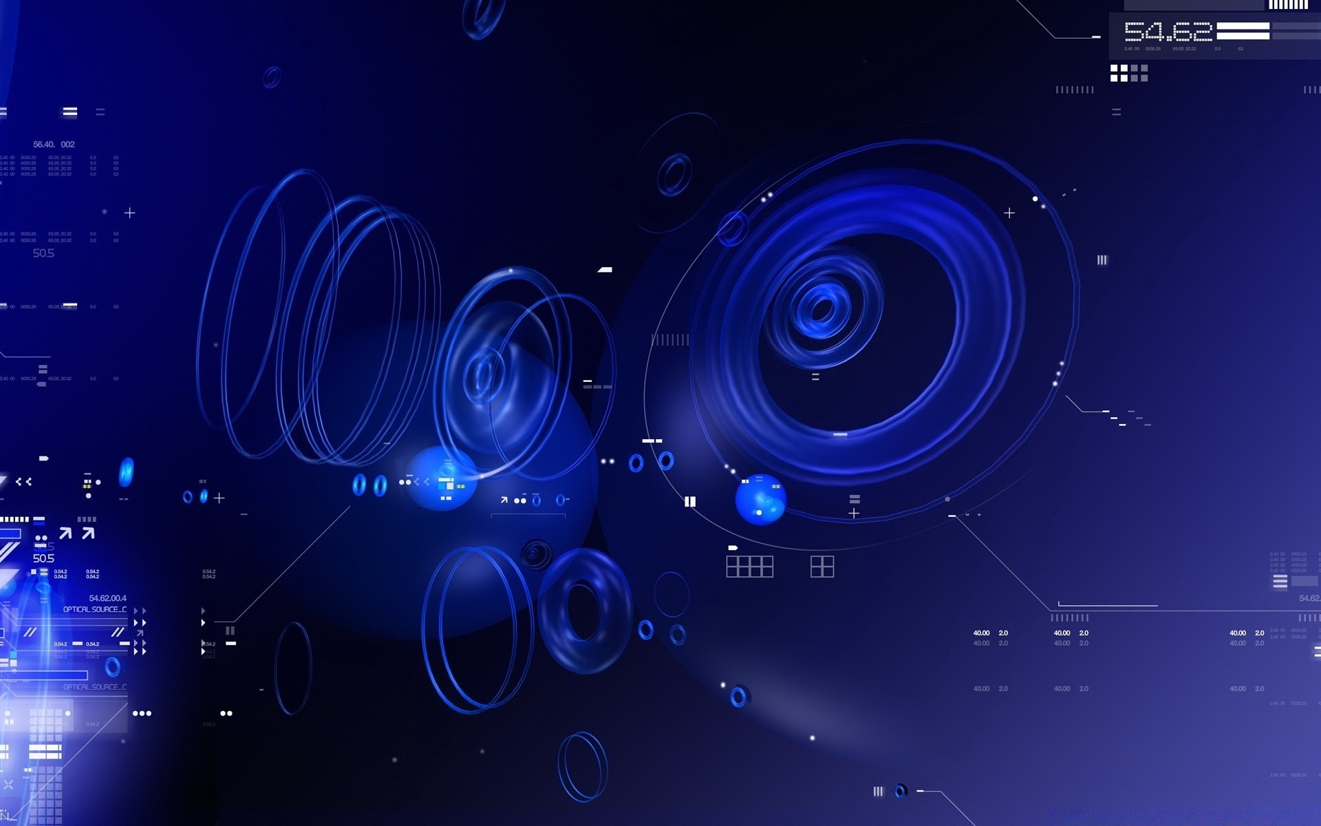 abstract technology desktop space dark round design illustration bright