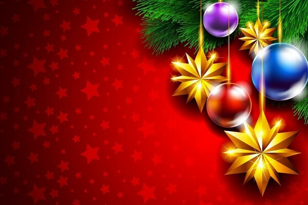 Decorations for New Year and Christmas