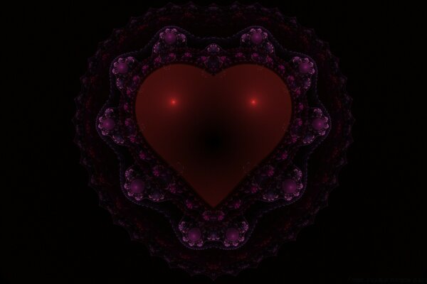 A beautiful heart in the dark