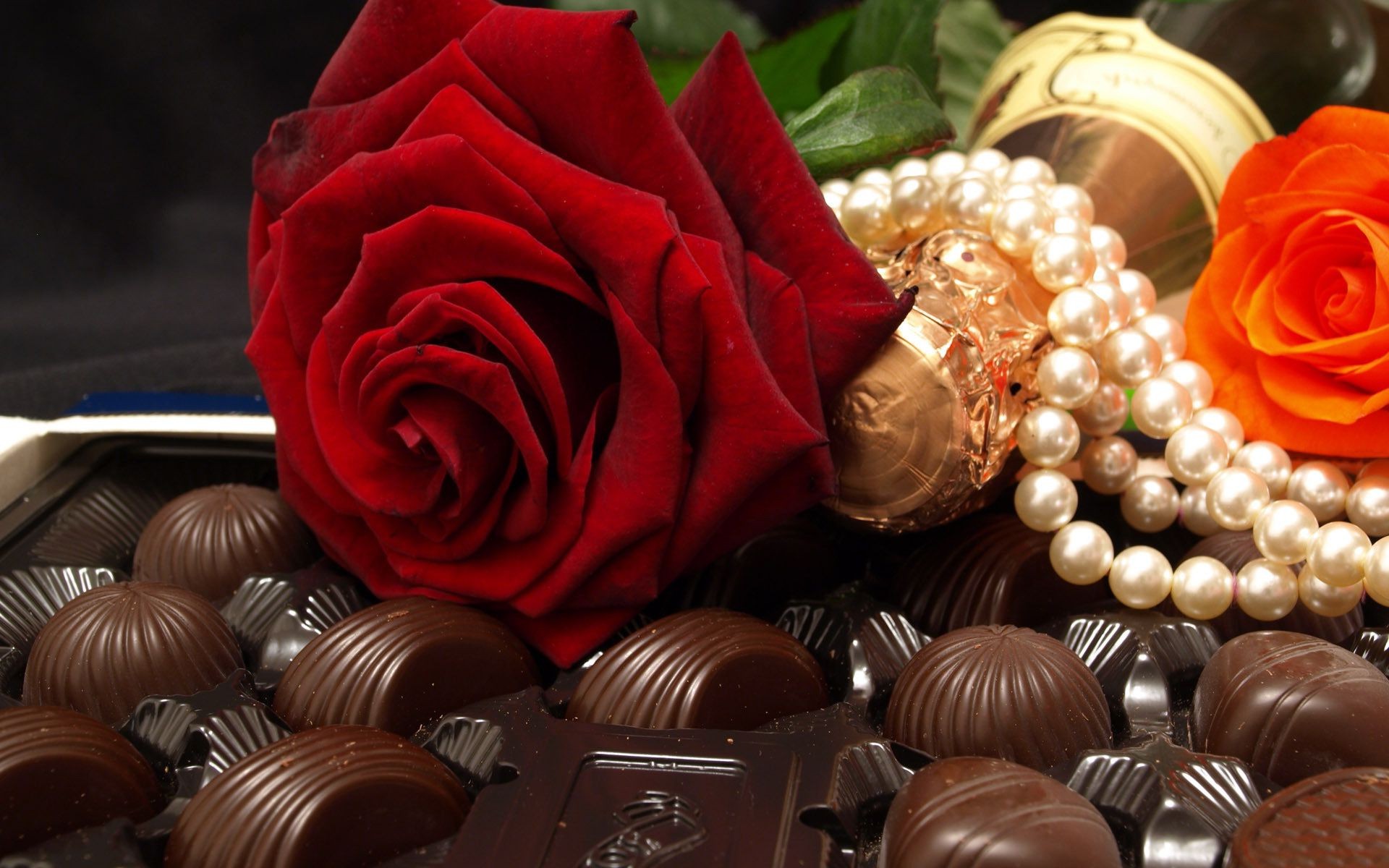 food & drink romance candy chocolate gift love romantic dark sugar wedding confection kind praline rose