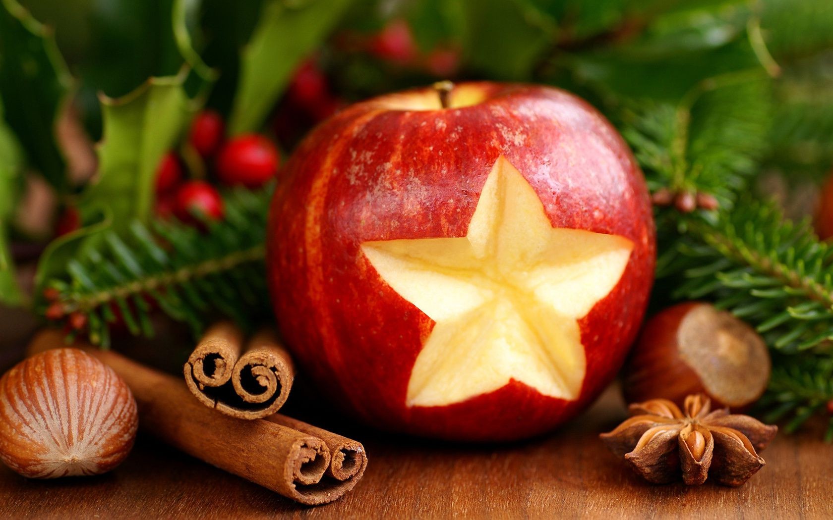 new year christmas winter fruit advent food cinnamon decoration confection apple sweet season celebration
