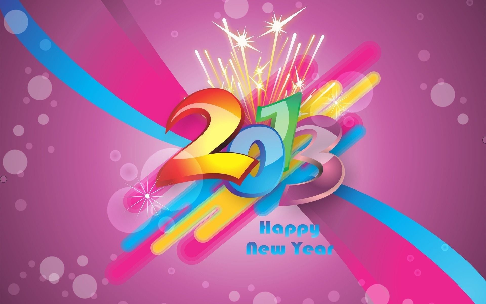 new year illustration design desktop decoration abstract color celebration vector bright art party birthday graphic