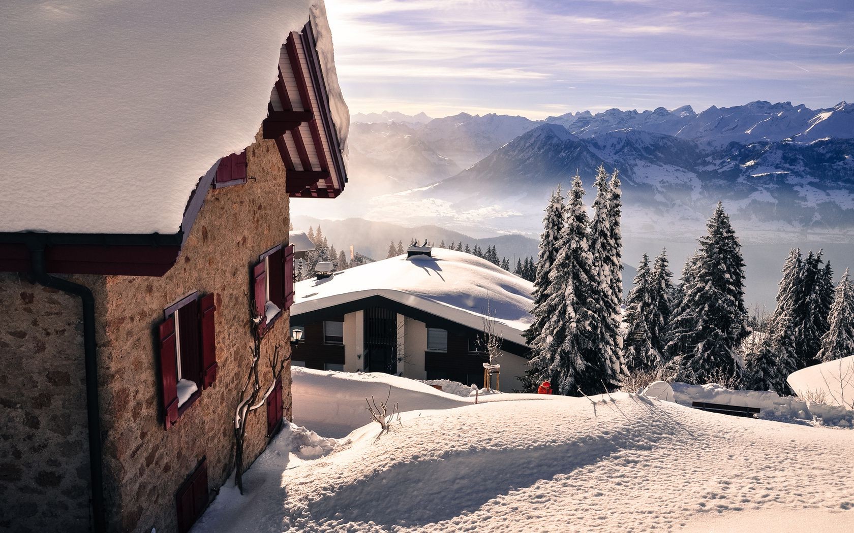 winter snow travel sky mountain cold landscape ice house outdoors scenic
