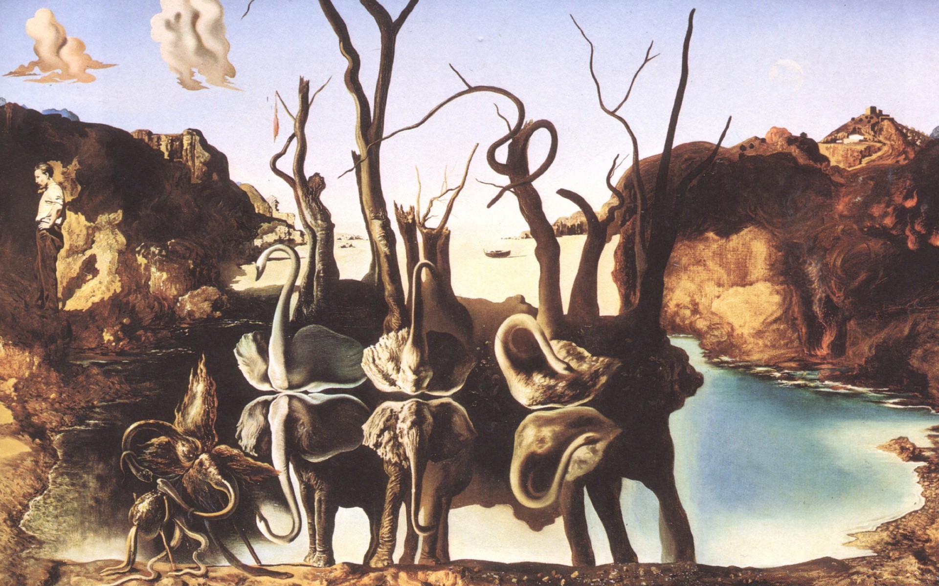 drawings nature tree landscape